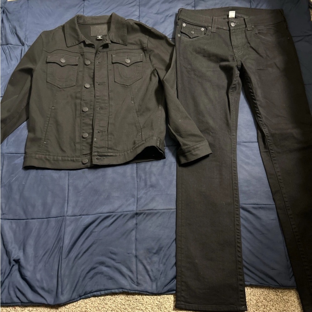 True Religion Dark Gray Denim Jacket